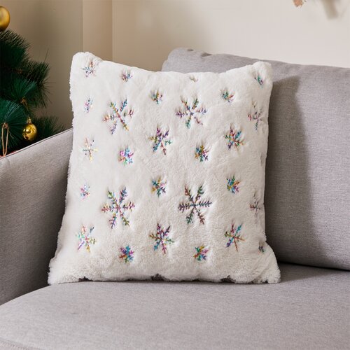 4Home Prevleka za blazino Rainbow snow, 45 x 45 cm