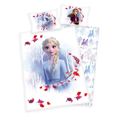 Bawełniana pościel dziecięca do łóżeczka Frozen 2 Believe journey, 100 x 135 cm, 40 x 60 cm