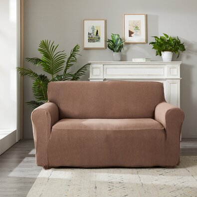 4Home Elastyczny pokrowiec na fotel Magic clean brązowy, 90 - 140 cm