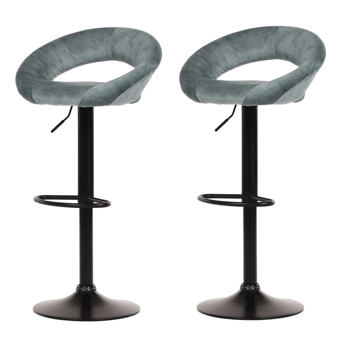 Súprava barových stoličiek AUB-822 BLUE4, 2 ks