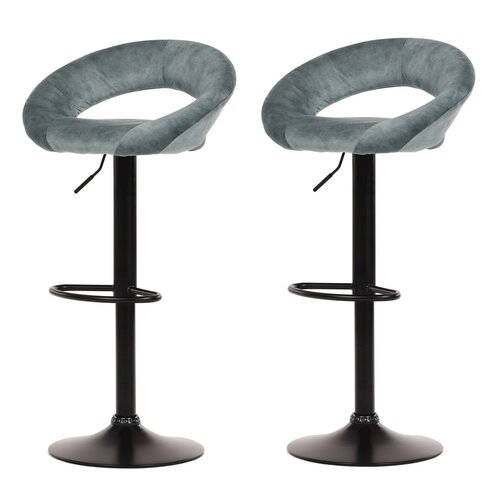 Set de scaune de bar AUB-822 BLUE4, 2 buc.