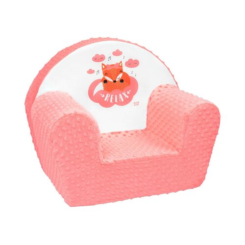 New Baby Rókás gyermek fotel, lazac, 42 x 53 cm