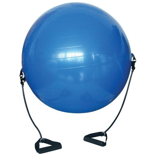 Piłka gimnastyczna z gumowymi ekspanderami 650 mm