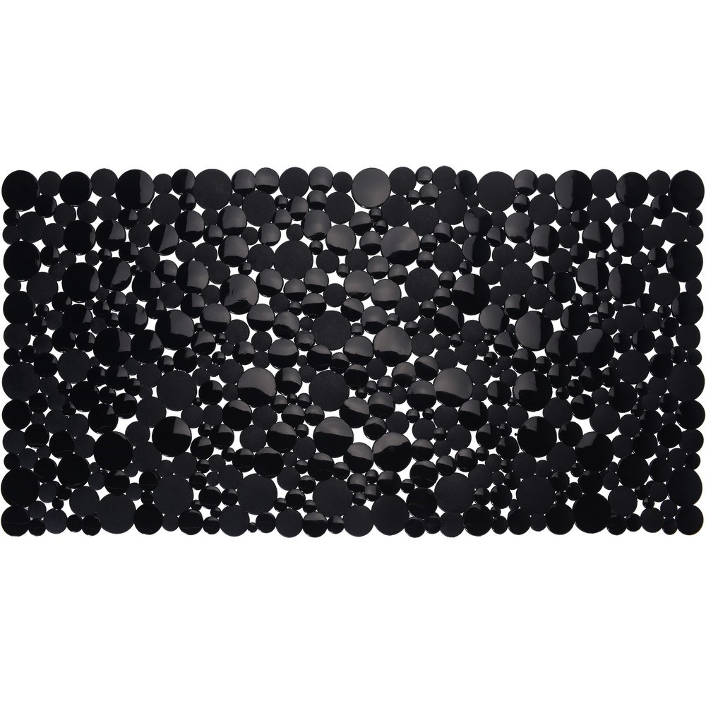 Koopman Protišmyková podložka do kúpeľne Vincent čierna, 77 x 39 cm