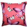 Domarex Mała poduszka Butterfly różowa, 40 x 40 cm