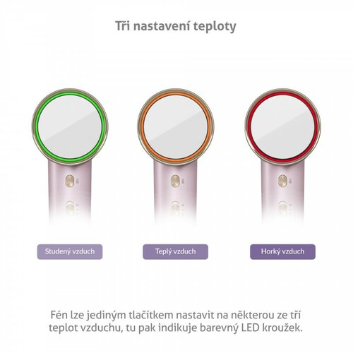 TrueLife Fén s ionizátorem D6, růžová