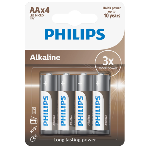 Philips Bateria alkaliczna AA Entry Alkaline, 4 szt.