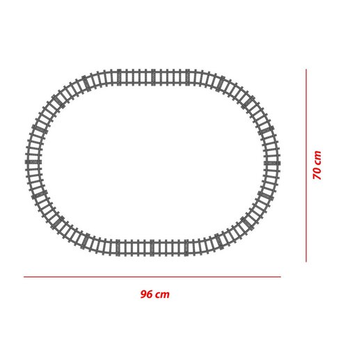Set Rappa Bloxo tren rapid cu șine 615piese