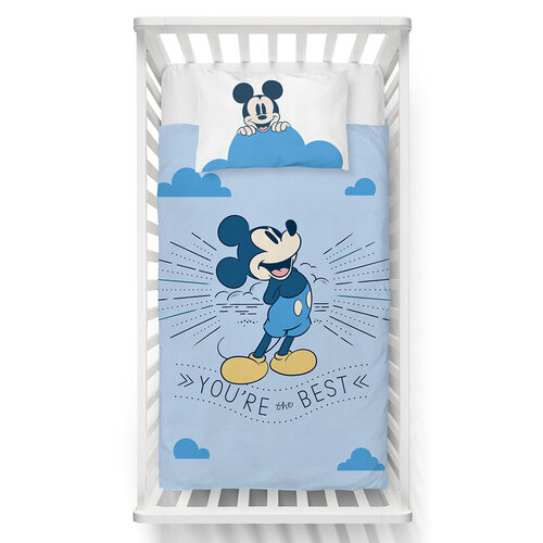 Dětské povlečení do postýlky Mickey Mouse Jsi Nejlepší, 100 x 135 cm, 40 x 60 cm