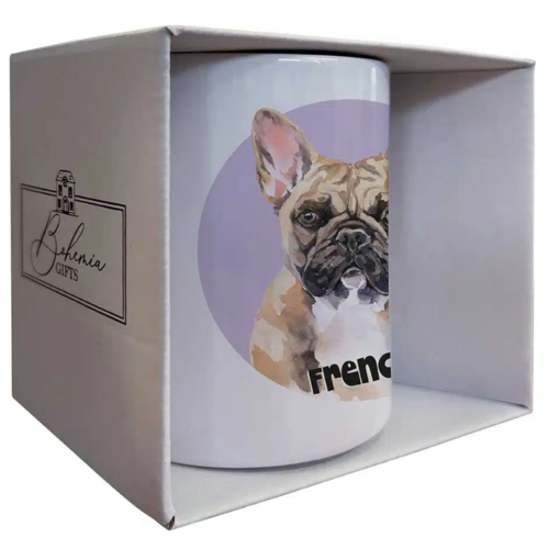 Bohemia Gifts Cană din ceramică - Frenchie, 350 ml