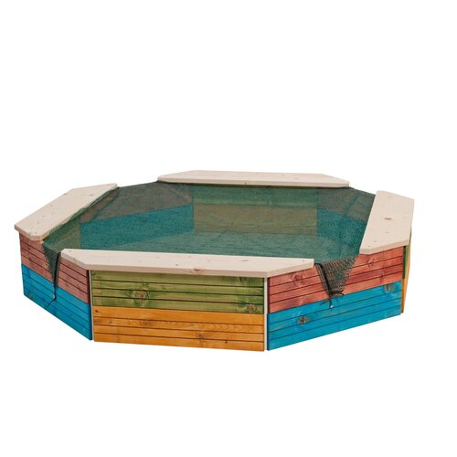 Woody Pískoviště leseno barvito, 130 x 130 x 26 cm