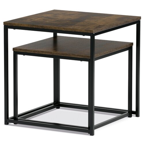 Set de măsuțe, lemn vechi, 2 buc.