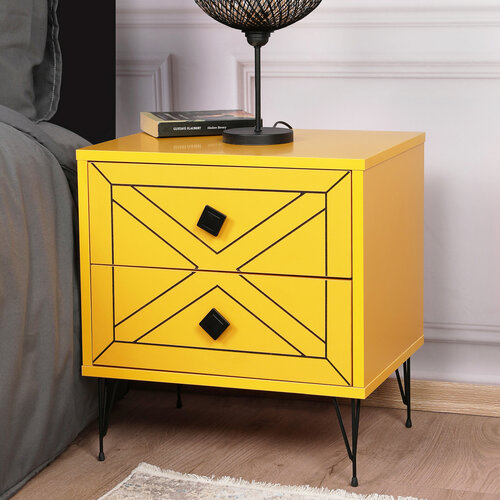 Nočný stolík Luna Yellow