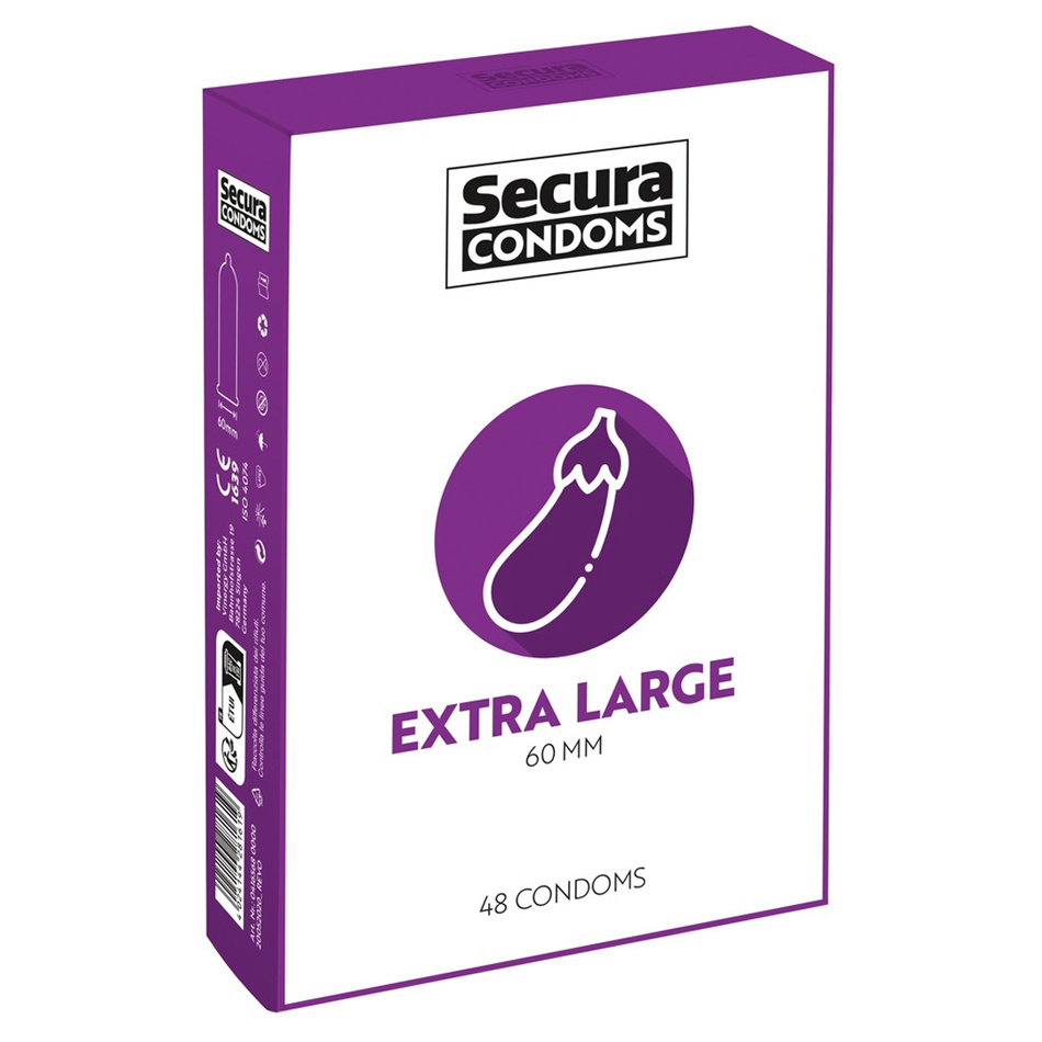 Kondomy Secura Extra Large, 48 ks