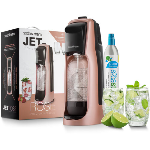 SodaStream Jet Premium Urządzenie do wody gazowanej, różowy
