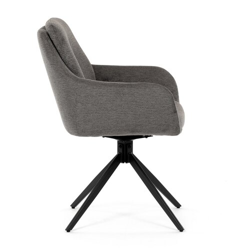 Set de scaune de sufragerie cu mecanism deîntoarcere DCH-P3174 GREY2, 2 buc.