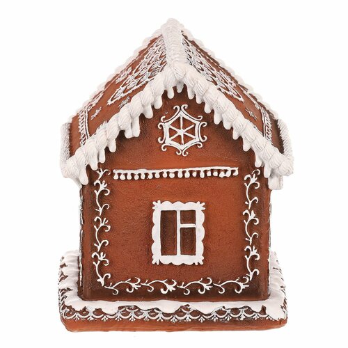 Decorațiuni de Crăciun Casă din turtă dulce cuiluminare LED, poliresină, 15 cm