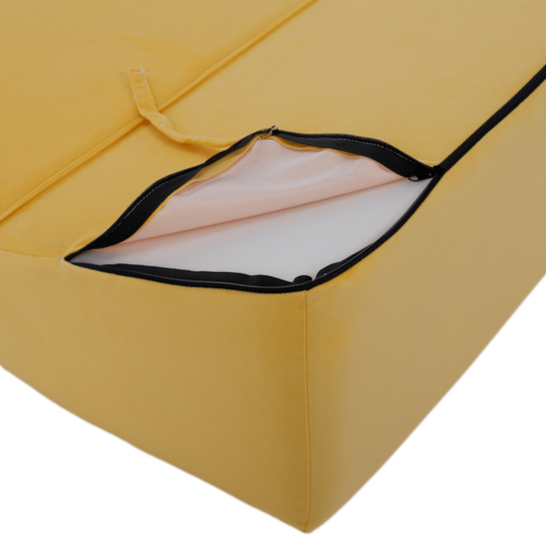 Skladacie kreslo/matrace PELOS, žltá