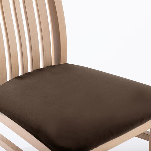 Restilo Spannbezug für Stuhlsitz Sentodunkelbraun, 40 x 40 + 5 cm