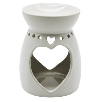 Home Elements Aromalampa Cuore, bela, v. 13 cm