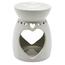 Home Elements Aromalampa Cuore, bela, v. 13 cm