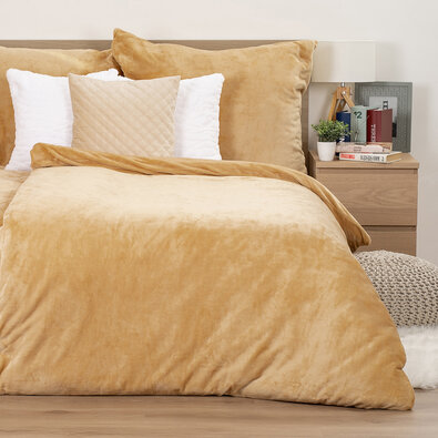 4Home mikroflanel ágyneműhuzat bézs, 140 x 200 cm, 70 x 90 cm