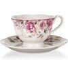 Banquet Ceramiczny kubek z spodkiem Rose 220 ml