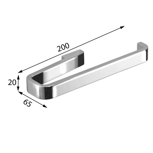 Suport deschis GEDY A87014 Samoa, pentru prosoape, negru