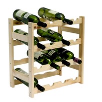 Raft din lemn pentru 16 sticle de vin Raft din lemn pentru 16 sticle de vin
