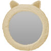 Haariger Spiegel mit Ohren, Beige, 31 cm