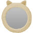 Haariger Spiegel mit Ohren, Beige, 31 cm
