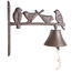 Liatinový zvonček Vtáčiky, 23 x 20,8 x 8 cm