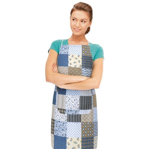Bellatex Predpasnik Adéla Patchwork modra, 67 x 84cm