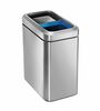 Simplehuman Koš za smeti za ločeno zbiranjeodpadkov 20 l, srebrna