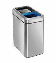 Simplehuman Koš za odpadke za sortirane odpadke 20l, srebrn