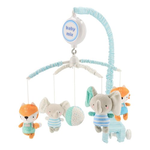 Baby Mix Karuzela nad łóżeczko Słoniki i liski