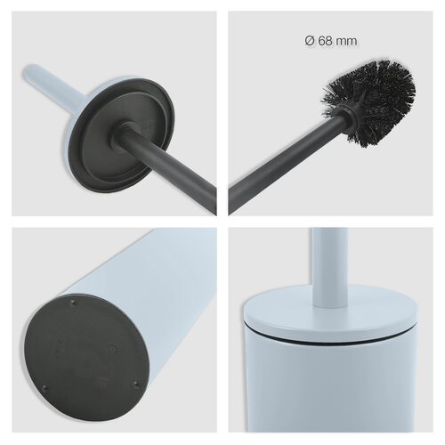 Spirella WC krtačka Akira, matna ledeno modra