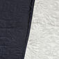 4Home Přehoz na postel Doubleface tmavě modrá/krémová, 240 x 220 cm, 2 ks 40 x 40 cm