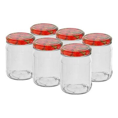 Browin 11252 komplet kozarcev s pokrovom Twist 500ml, 6 kosov
