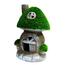 Dekoracja ogrodowa Grzybowy domek, 8,5 x 14 x 8,5 cm