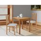 Set de dining din lemn masiv cu 2 scaune, 69 x 69x 75 cm, stejar Iandhaus