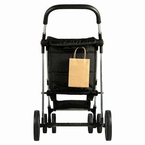 Rolser Skladací nákupný vozík na kolieskach Basket Polar 4Big, čierna