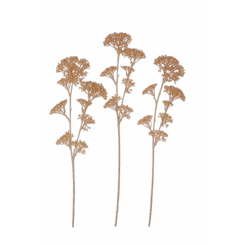 Set de ramuri artificiale Champagne, 3 bucăți, 52cm