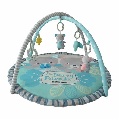 Pătură de joacă Baby Mix Teddy Bears Friends, 90 x60 cm