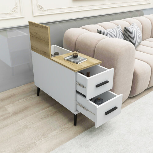 Stolik do odkładania Delta White