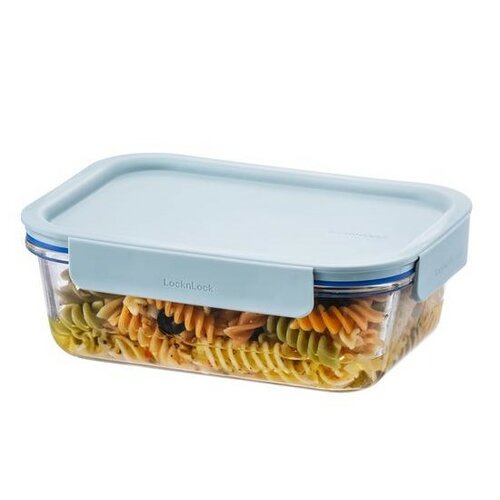 LOCKnLOCK Pojemnik szklany prostokątny CLEAR, 1 l,miętowy