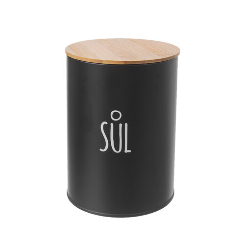 Orion Kovna posoda za sol BLACK