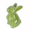 Húsvéti kerámia nyuszi Greeny zöld, 8 cm
