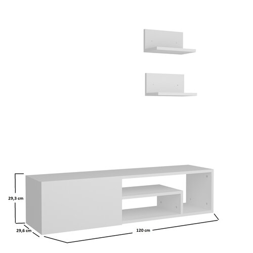 TV-Lowboard Zeplin White