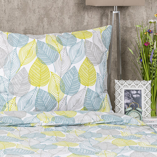 Lenjerie bumbac 4Home Nordic Leaves, 140 x 200 cm, 70 x 90 cm